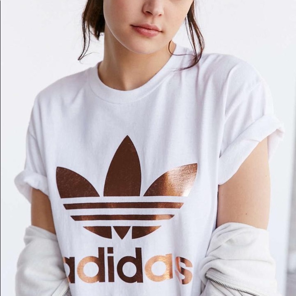 Adidas Rose Gold Trefoil T-shirt | ON HOLD
